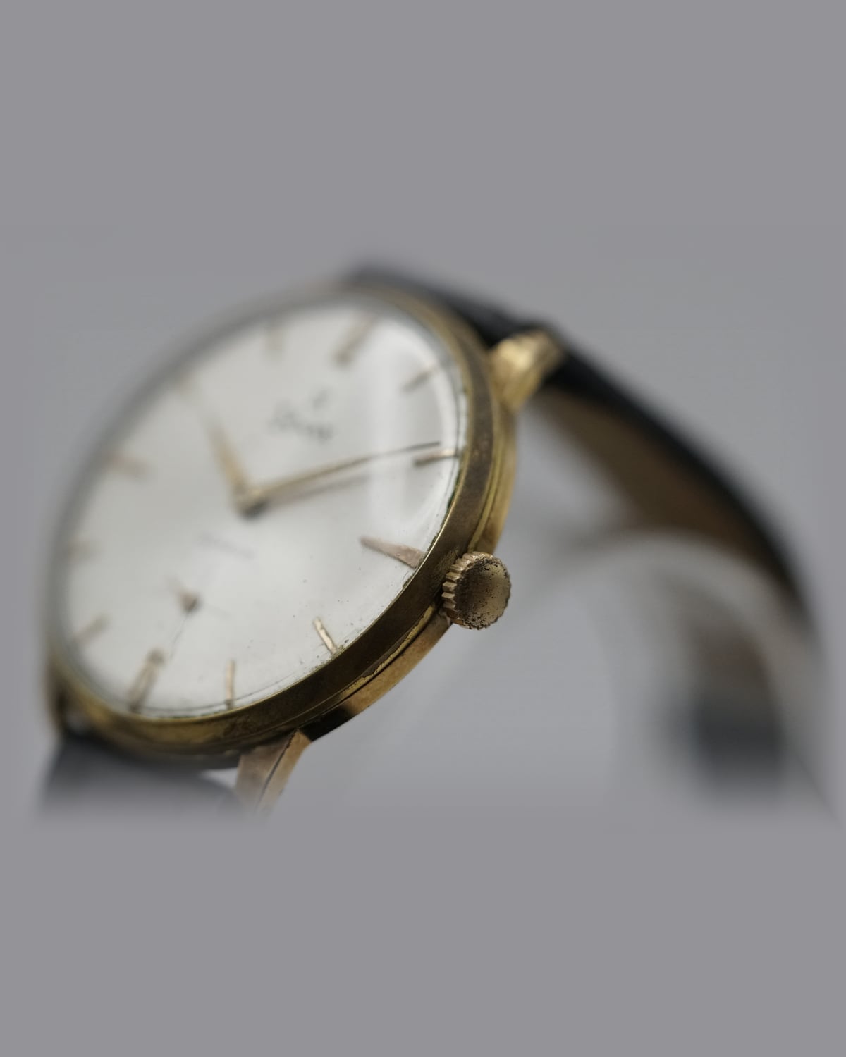Edox Dress Watch, 1950s: detail