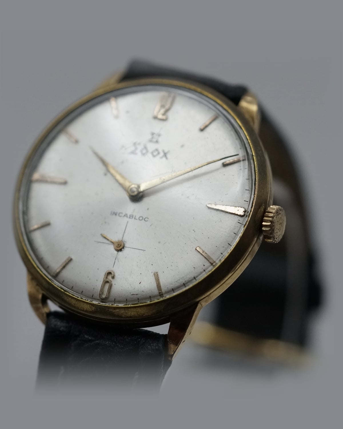 Edox Dress Watch, 1950s: detail