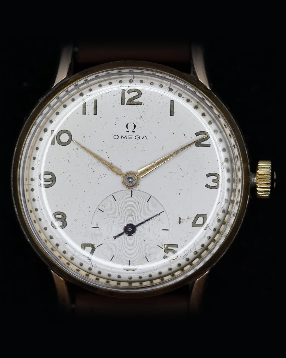 Omega Jumbo BK 2809, 1940s: detail