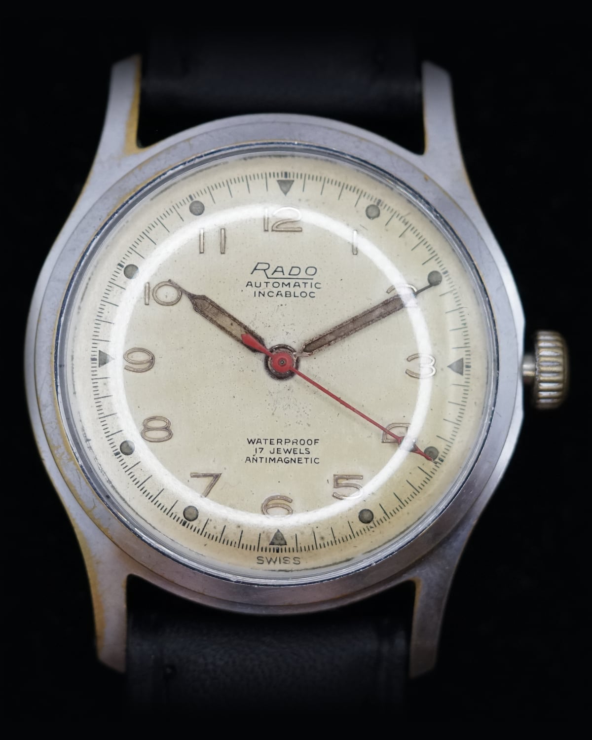 Rado Automatic, 1950s: detail