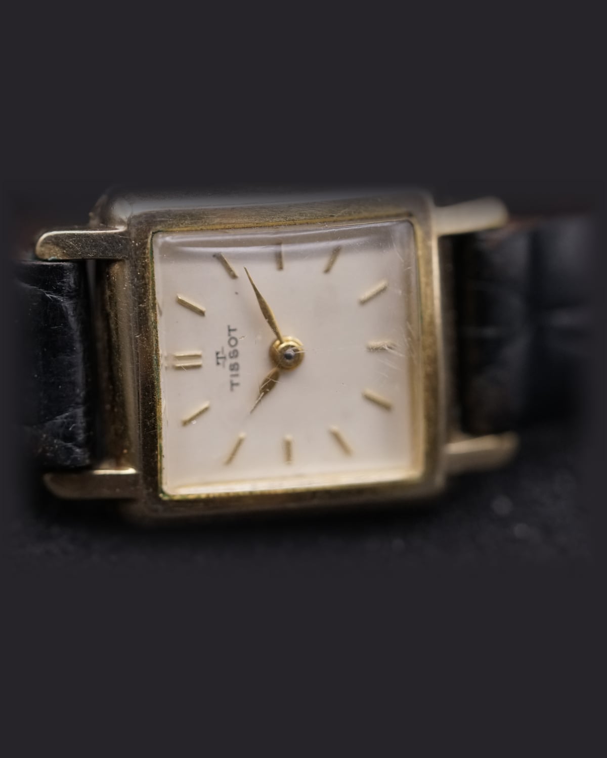 Tissot Square Dress Watch, 1950s: detail