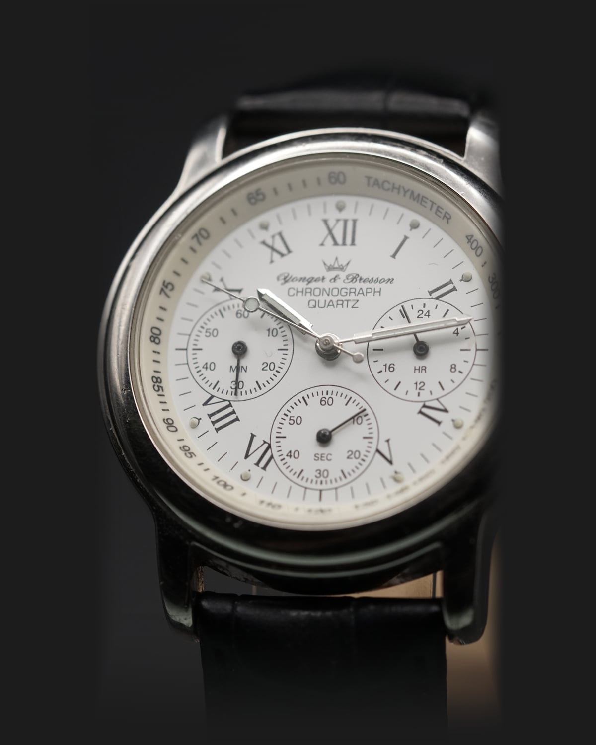Yonger & Bresson Chronograph, 1990s: detail