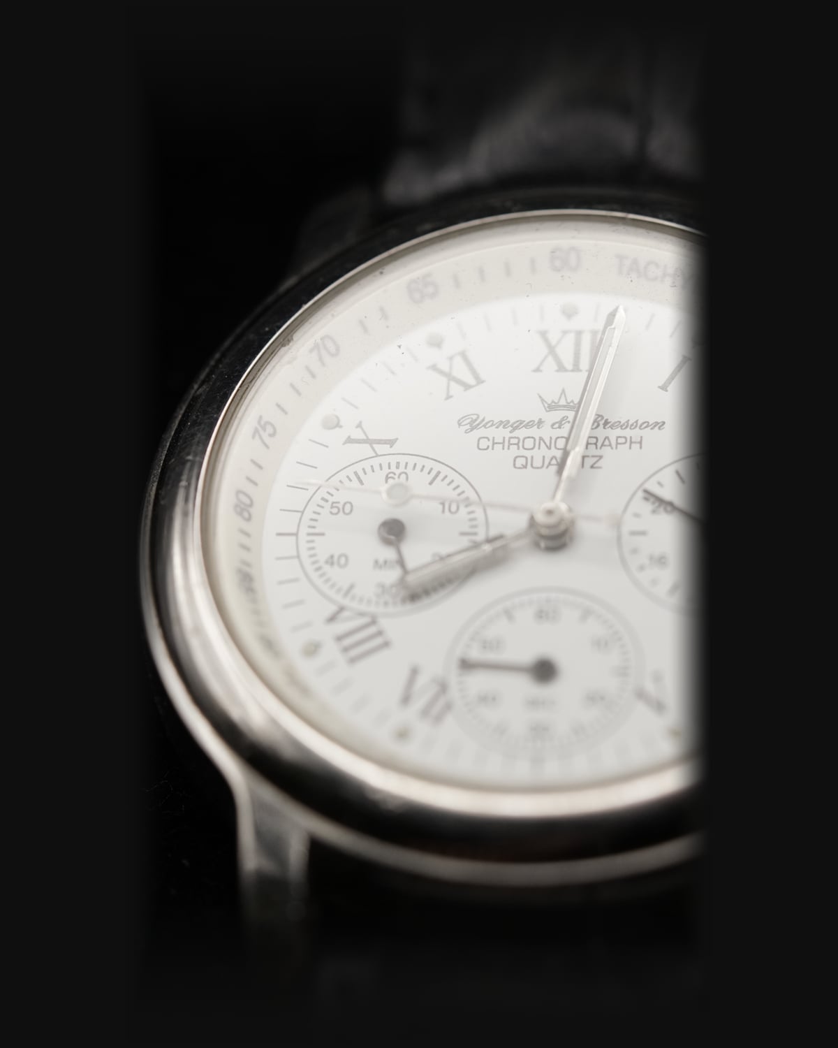 Yonger & Bresson Chronograph, 1990s: detail
